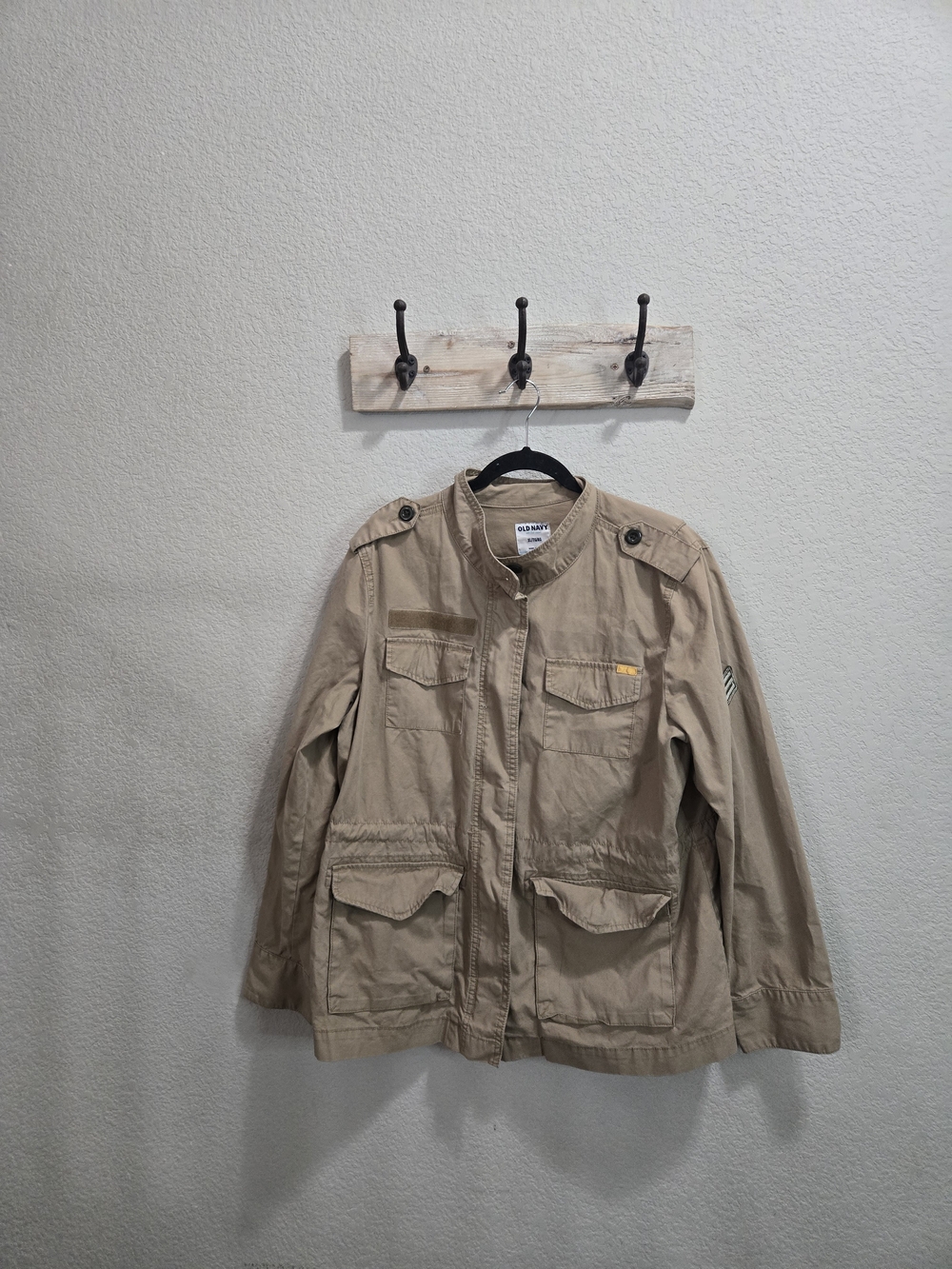 Old Navy Tan Military-Style Field Jacket